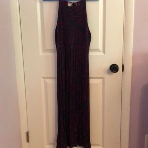Dark purple maxi